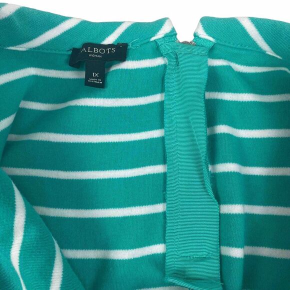 Talbots Mock-Neck Striped Dress size 1X - Picture 3 of 6